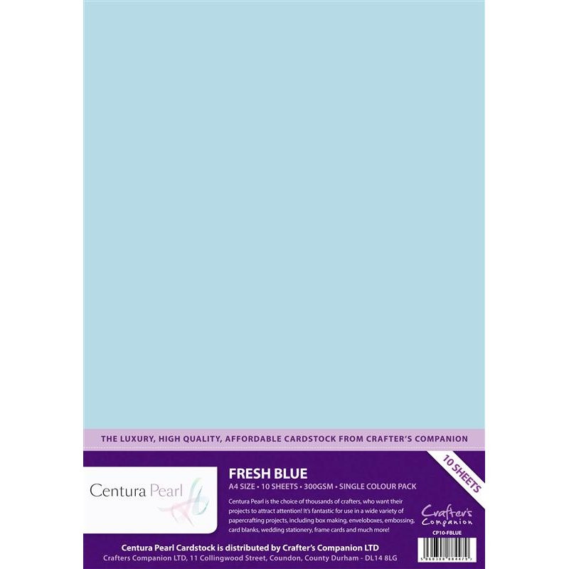 Crafters Companion Centura Pearl Baby  Blue pk of 10