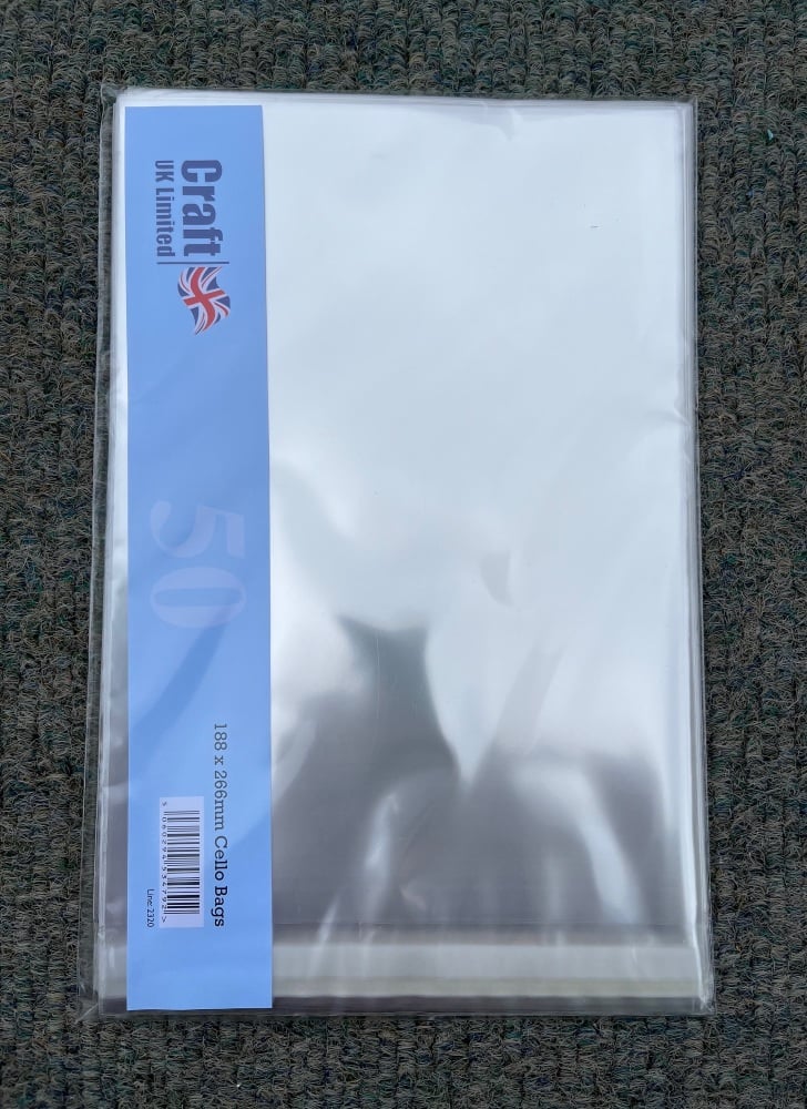 10x7 cello (188 x 266) pack 50