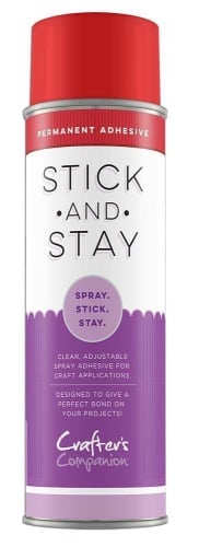 CRAFTER'S COMPANION STICK & STAY PERMANENT REPOSITIONAL ADHESIVE 250ML