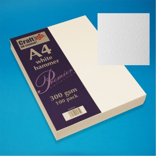 A4 White Hammer card 300gsm 100 sheets