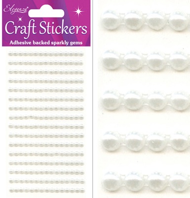 Adhesive Gems Pearls Ivory 4mm   240pcs