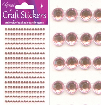 Adhesive Gems Pearl Pink 4mm 240pieces