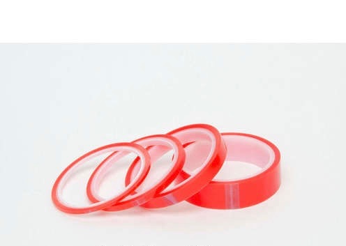 DOUBLE SIDED TAPE ROLL -RED 3mm WIDTH SUPER STICKY