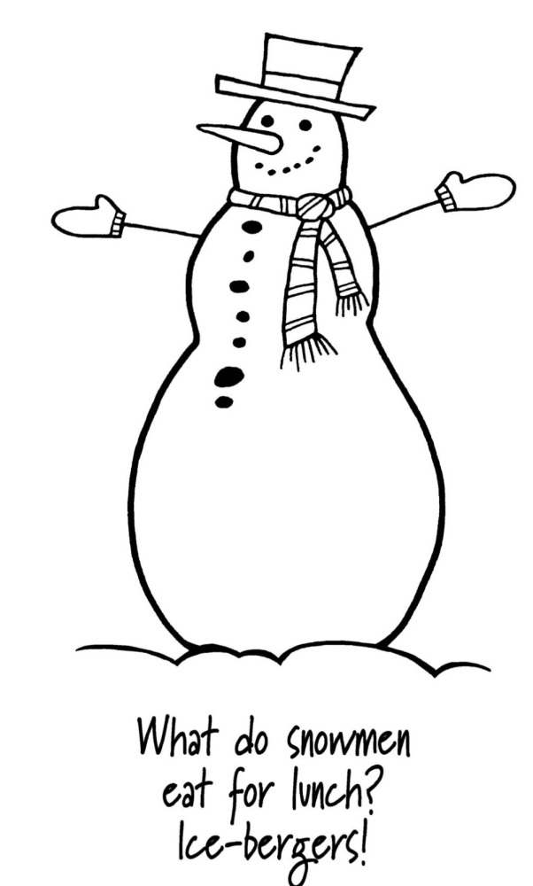 Woodware Funny Snowman clear stamp