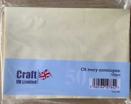 ENVELOPES CREAM C6 -- 6 1/4