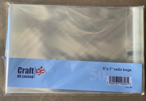 CELLO BAGS STRIP SEAL 7.5
