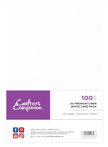 Crafters Companion Linen A4 300gsm, 100pc