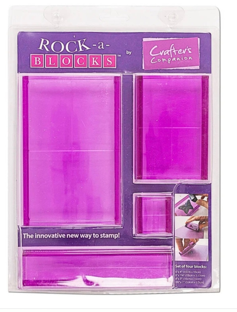 Crafters Companion Rock a Blocks set of four blocks