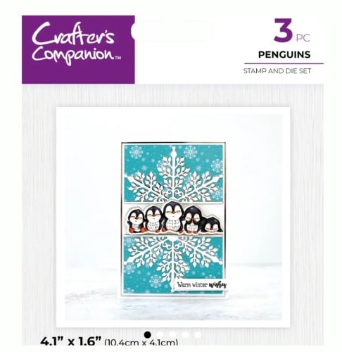 Crafters Compnaion Stamp & die set - PENGUINS