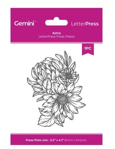 Crafters Companion Letter press plates -ASTRA. 1pc