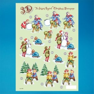 Christmas decoupage line 508