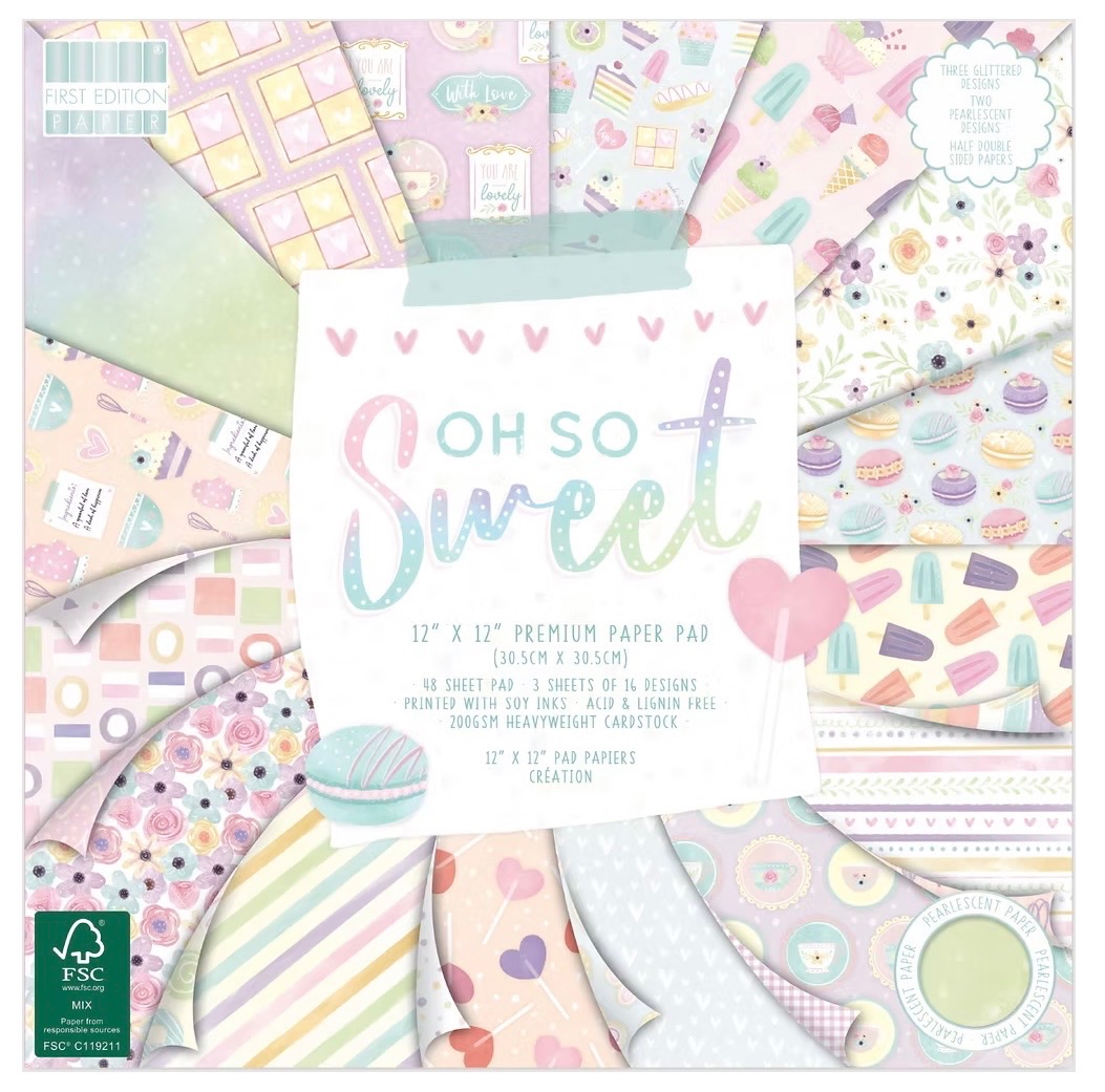 12x12 Oh so sweet paper pad