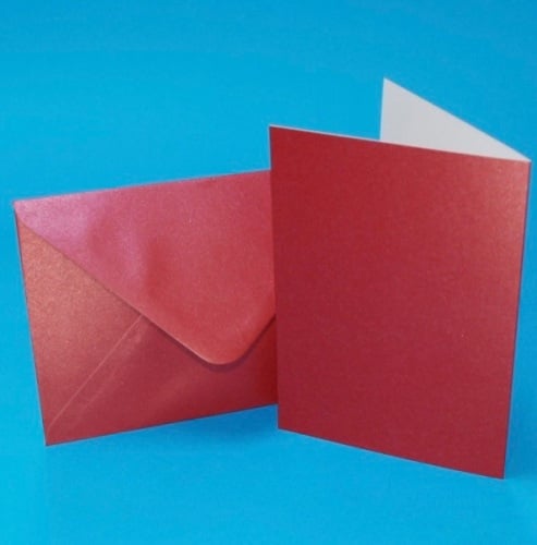 Craft uk C6 pearlescent cards and envelopes pk 0f 20