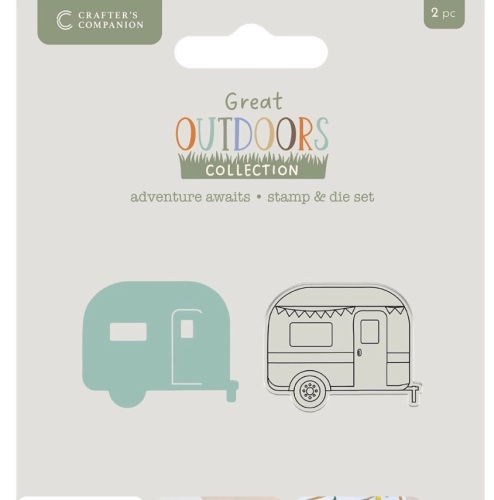 Crafters companion - Great outdoors Adventure Awaits- stamp and die set