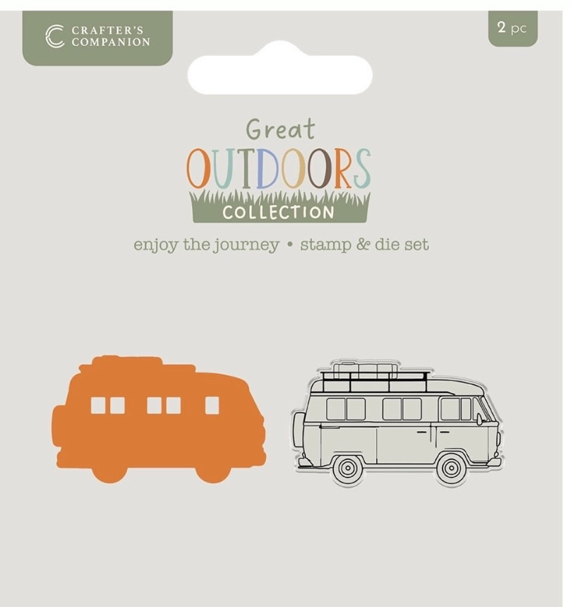 Crafters companion- Great outdoors Enjoy the journey- stamp and die set