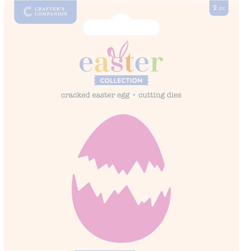 Crafters companion- Easter collection- Cracked Easter egg- cutting dies