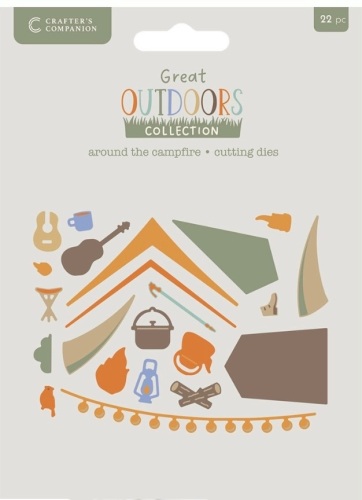 Crafters Companion- Great outdoors- Around the campfire- cutting dies -22pieces
