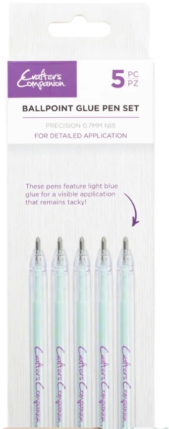 Crafters companion Ballpoint glue pen set- 5 pieces