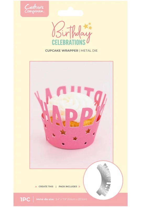 Crafters companion - Cupcake wrapper metal die- 1 piece