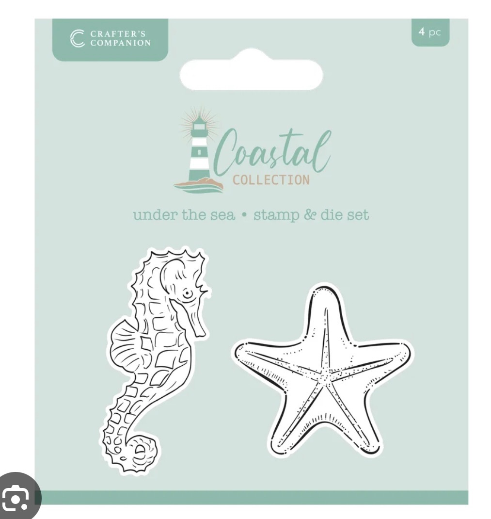 Crafters companion- Under the sea- stamp and die set - 4 pieces