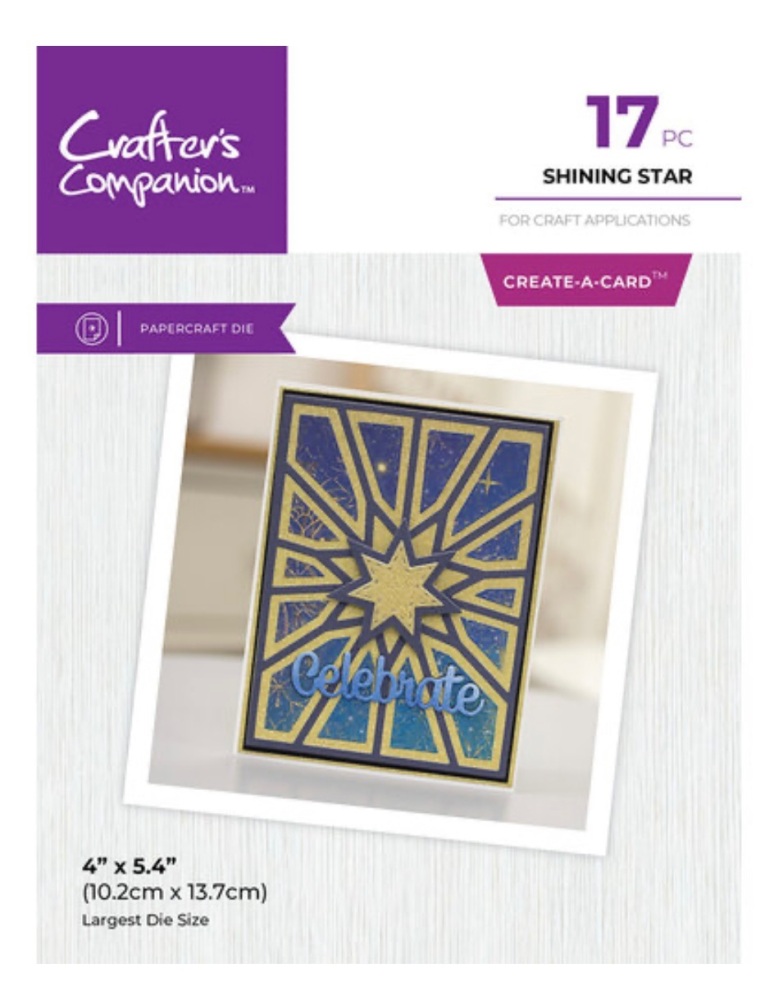 Crafters companion- Shining star cutting die