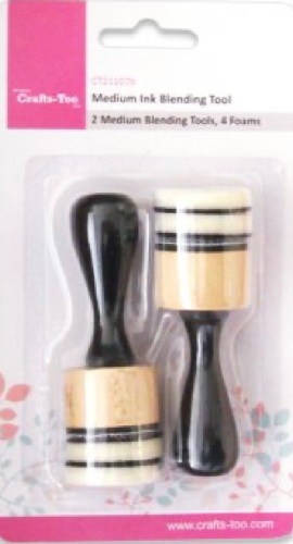 Crafts -too- 2 medium ink blending tools , 4 foams