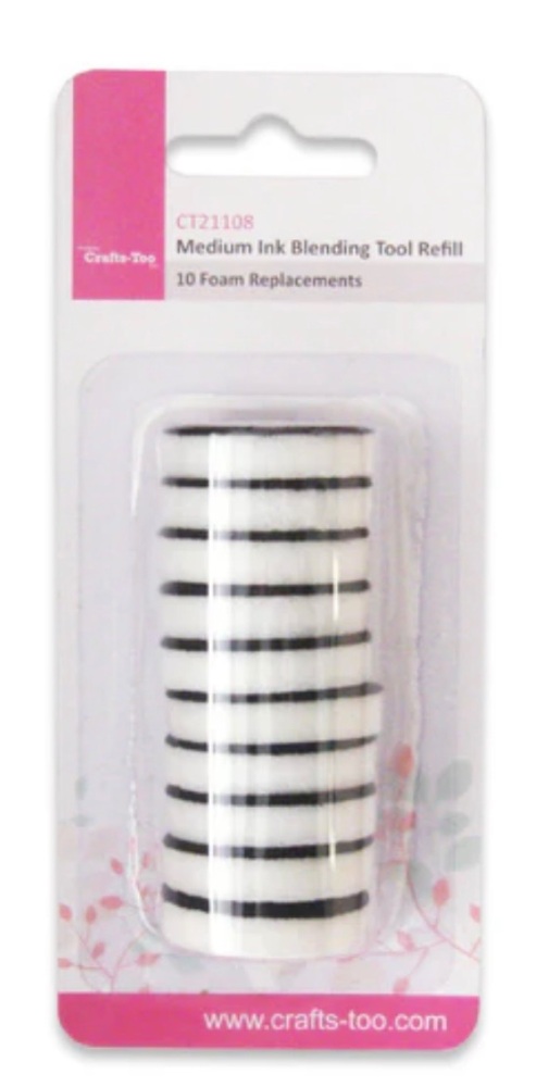 Crafts-too- medium ink blending tool refill- 10 foam replacements