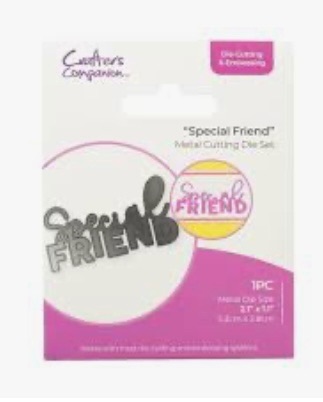 Crafters companion- Special friend- die cutting and embossing set 1 piece