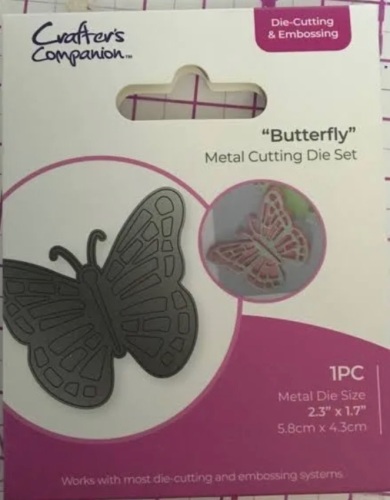 Crafters companion- Butterfly die cutting and embossing- 1 piece