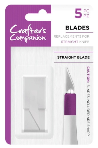 Crafters companion- Replacement blades for straight knife - 5 pieces