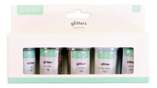 Crafters companion- glitters essentials - 5 pieces