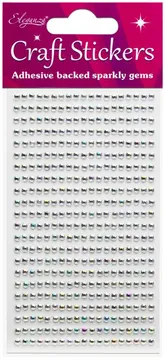 Adhesive gems Iridescent 3mm.  No.42