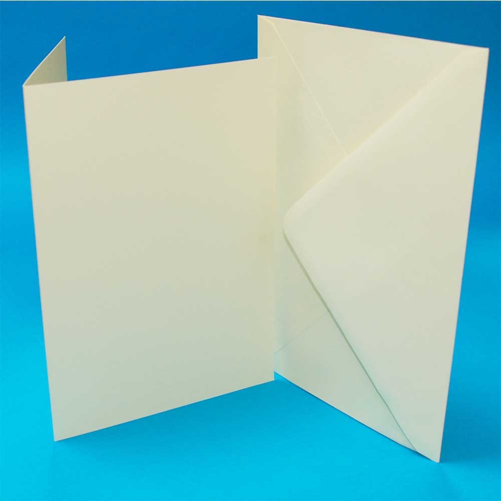 C6 ivory cards & envelopes pack of 50 , cards 225gsm envelopes 100gsm line no 275