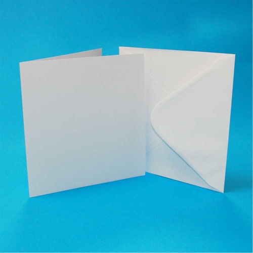 6x6 white premium 300gsm cards , envelopes 100gsm , pack of 40 , line 2043