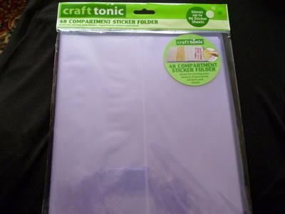 CRAFT TONIC 48 COMPARTMENT STICKER FOLDER PURPLE