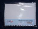 Card & Envelope pks C6 White Scalloped pk of 50 cards-300gsm,env-100gsm  line no 837
