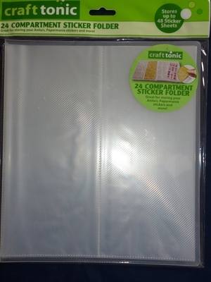 CRAFT TONIC 24 COMPARTMENT STICKER FOLDER CTO8200
