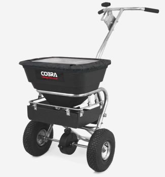 Cobra HS26S Stainless Steel Walk Behind Spreader, 70lb capacity