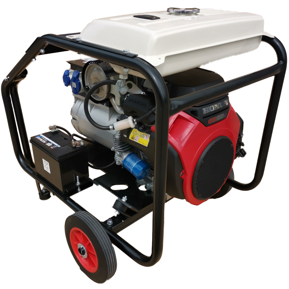 Maxflow AVR Industrial Petrol Generator – Honda GX690 Engine 11.0 kVA Trolley Frame