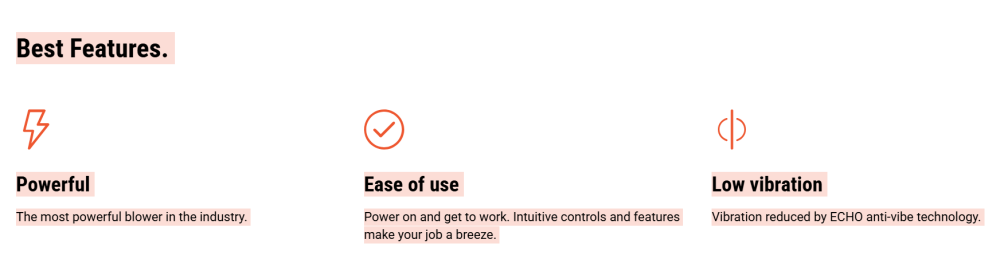 best features