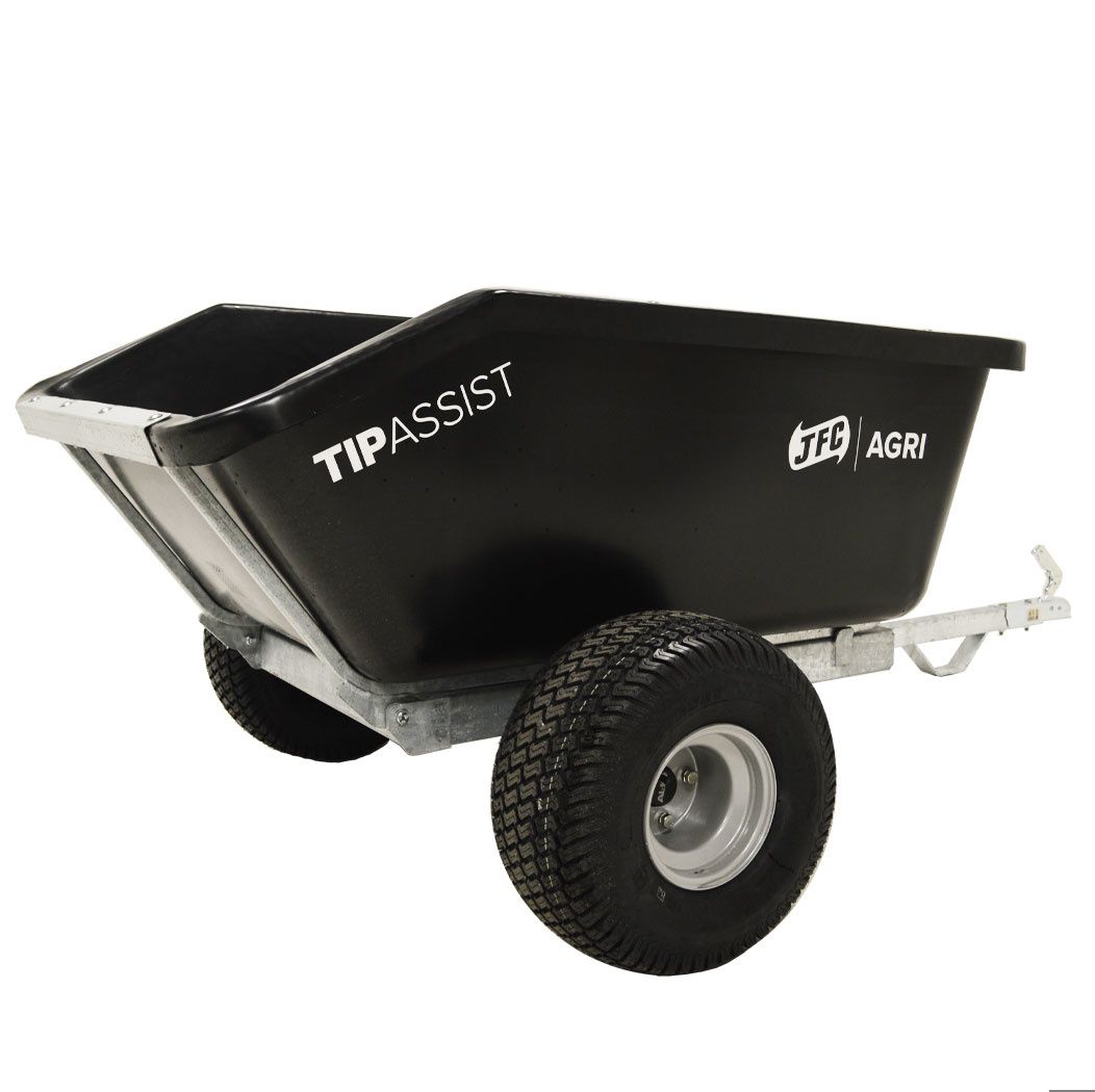 500L ATV Tip Assist Trailer Black