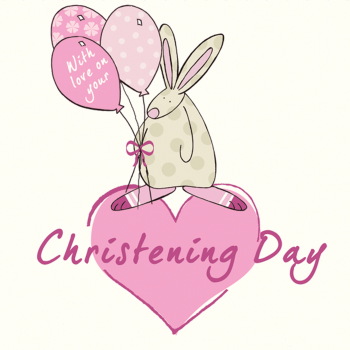 Christening Card - Girl