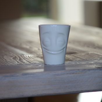 White Porcelain 'Cheery' Mug 