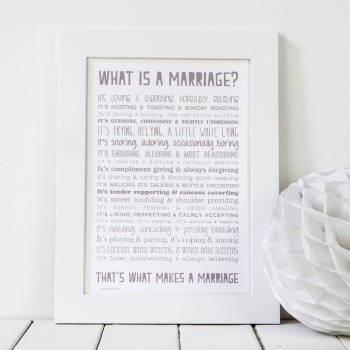 What is  a Marriage?