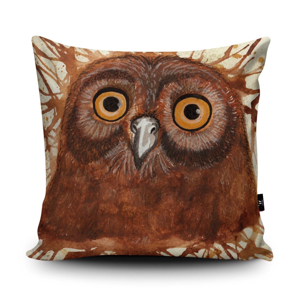 Splatter Owl Cushion