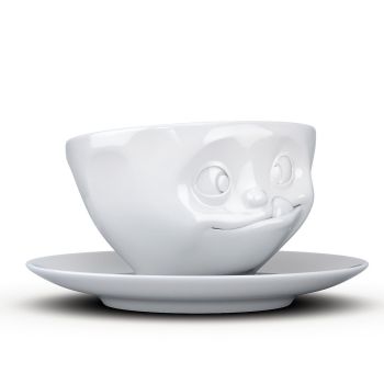 Coffee Cup - White Porcelain 'Tasty' by Tassen