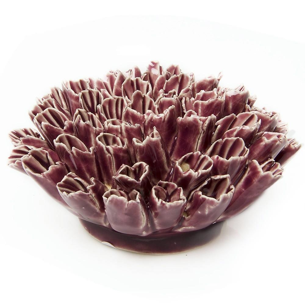 Ceramic Flower Purple