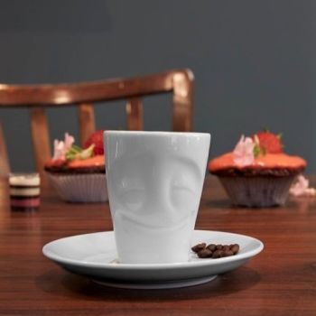 Espresso Mug and Saucer - Cheery
