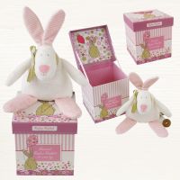 Baby Girl  'Rufus' Rabbit Cot pram toy