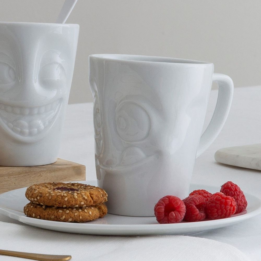 White Porcelain 'Tasty' Mug